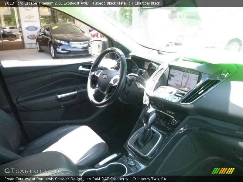 Tuxedo Black Metallic / Charcoal Black 2013 Ford Escape Titanium 2.0L EcoBoost 4WD