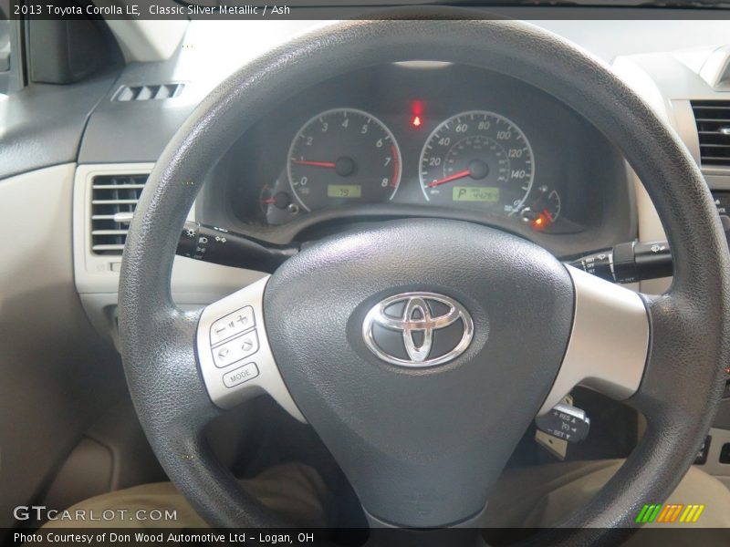 Classic Silver Metallic / Ash 2013 Toyota Corolla LE