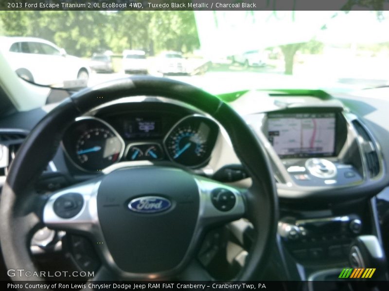 Tuxedo Black Metallic / Charcoal Black 2013 Ford Escape Titanium 2.0L EcoBoost 4WD