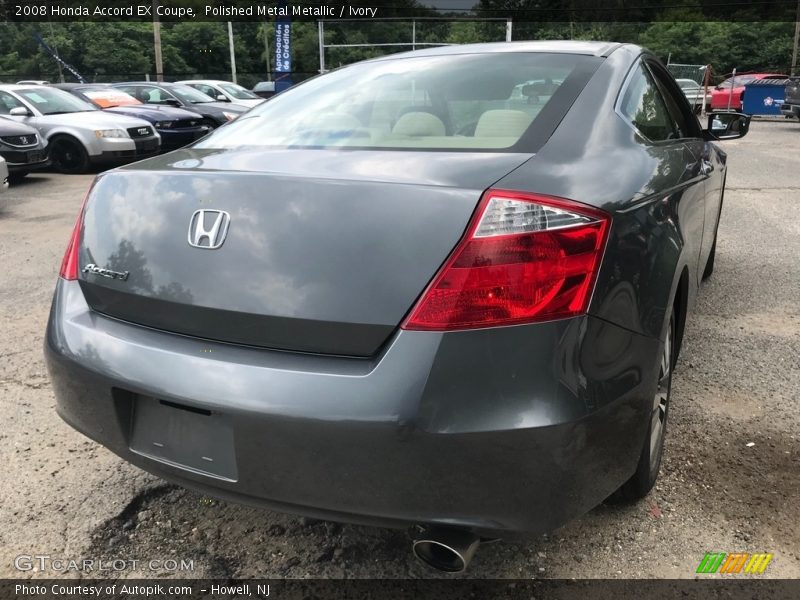 Polished Metal Metallic / Ivory 2008 Honda Accord EX Coupe