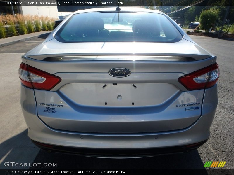 Ingot Silver Metallic / Charcoal Black 2013 Ford Fusion Titanium AWD