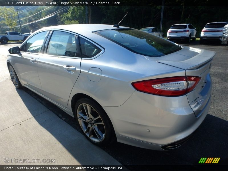 Ingot Silver Metallic / Charcoal Black 2013 Ford Fusion Titanium AWD