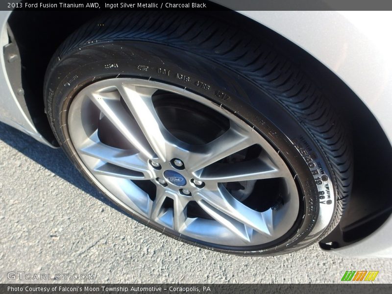 Ingot Silver Metallic / Charcoal Black 2013 Ford Fusion Titanium AWD