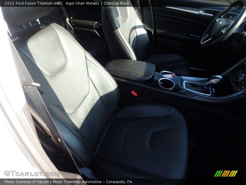 Ingot Silver Metallic / Charcoal Black 2013 Ford Fusion Titanium AWD