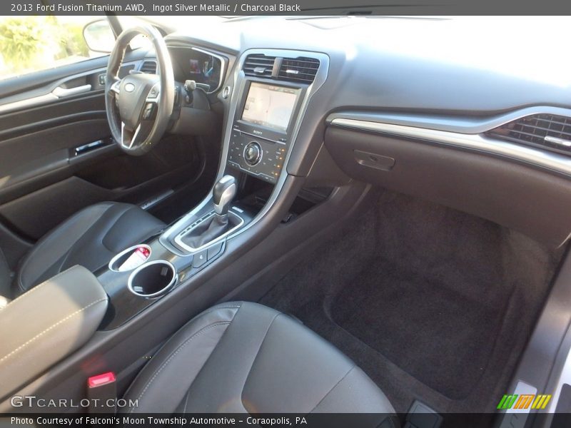 Ingot Silver Metallic / Charcoal Black 2013 Ford Fusion Titanium AWD