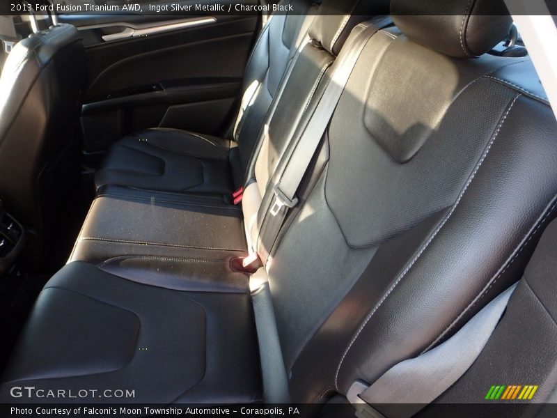Ingot Silver Metallic / Charcoal Black 2013 Ford Fusion Titanium AWD