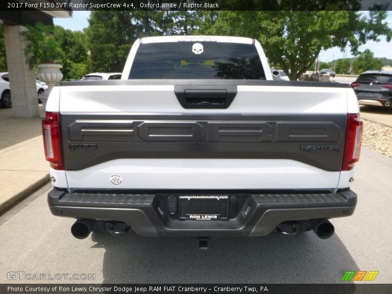 Oxford White / Raptor Black 2017 Ford F150 SVT Raptor SuperCrew 4x4