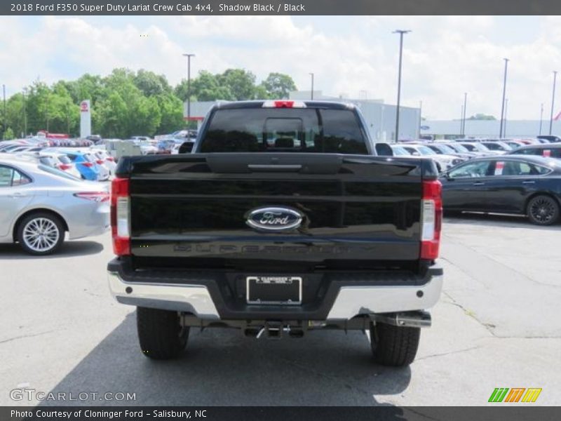 Shadow Black / Black 2018 Ford F350 Super Duty Lariat Crew Cab 4x4