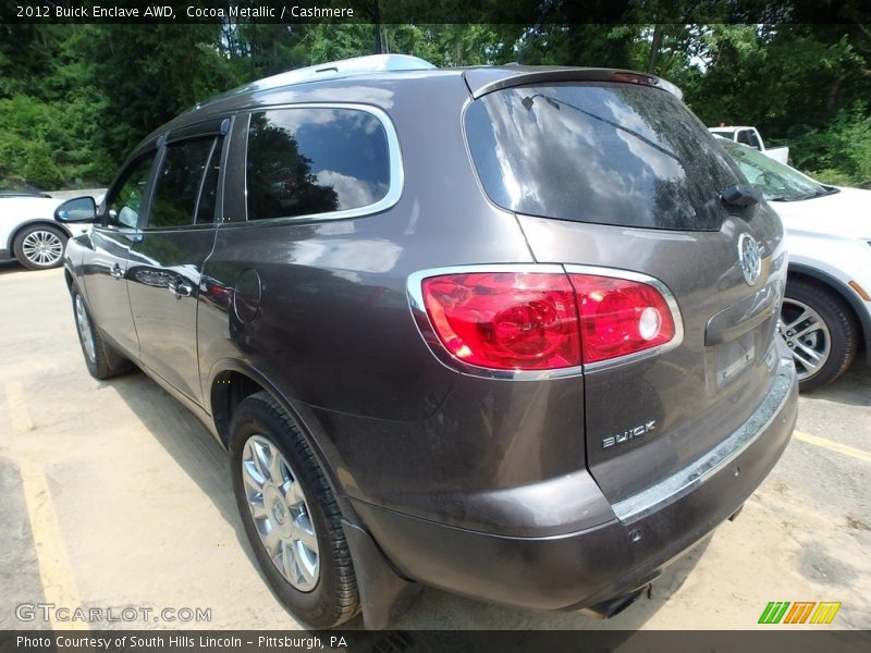 Cocoa Metallic / Cashmere 2012 Buick Enclave AWD