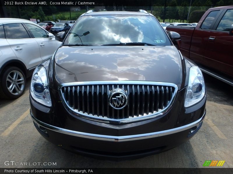 Cocoa Metallic / Cashmere 2012 Buick Enclave AWD