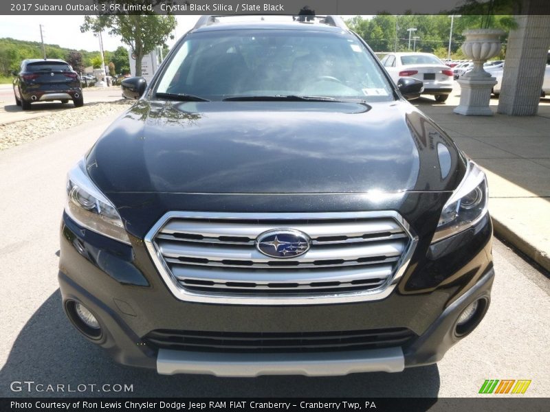 Crystal Black Silica / Slate Black 2017 Subaru Outback 3.6R Limited
