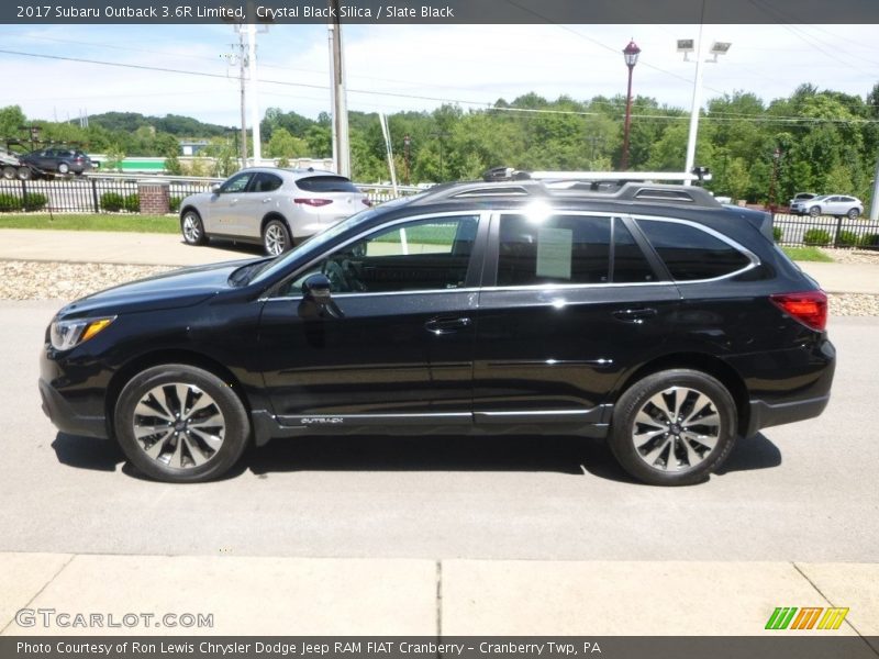 Crystal Black Silica / Slate Black 2017 Subaru Outback 3.6R Limited