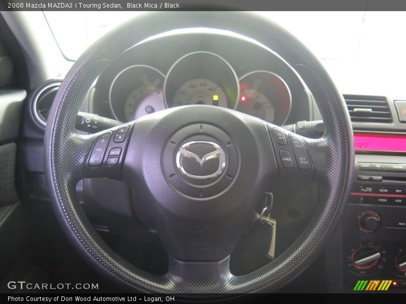 Black Mica / Black 2008 Mazda MAZDA3 i Touring Sedan