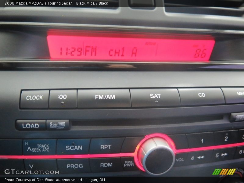 Black Mica / Black 2008 Mazda MAZDA3 i Touring Sedan