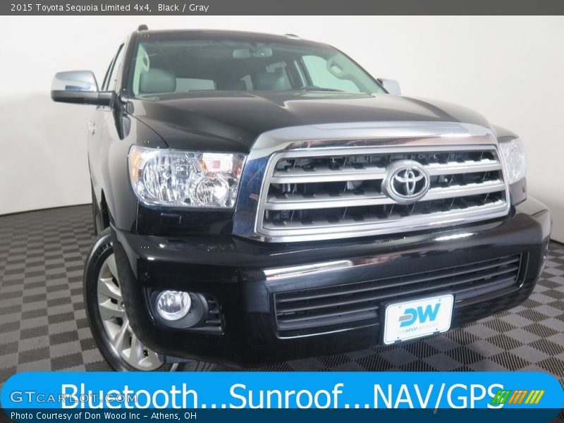 Black / Gray 2015 Toyota Sequoia Limited 4x4