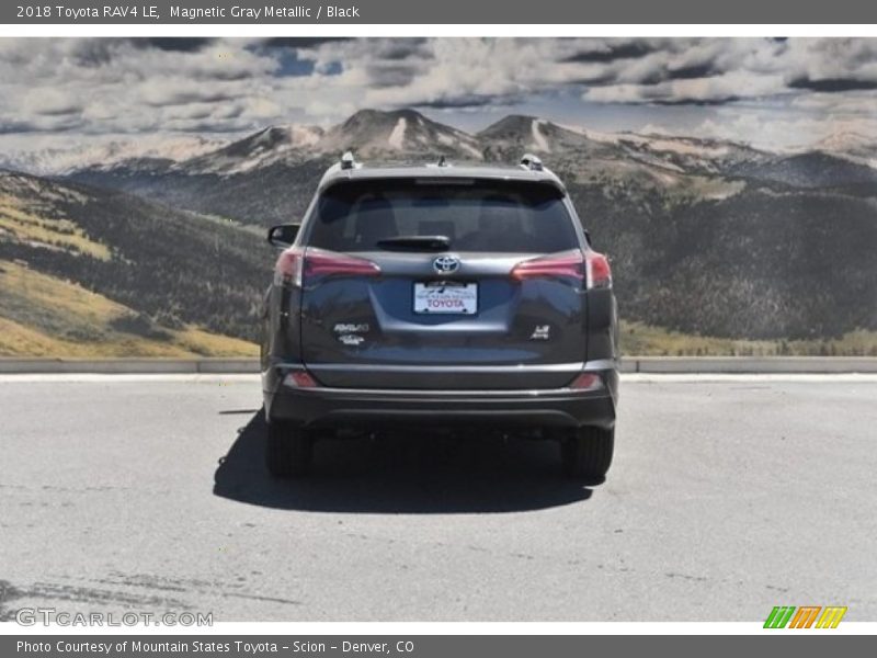 Magnetic Gray Metallic / Black 2018 Toyota RAV4 LE