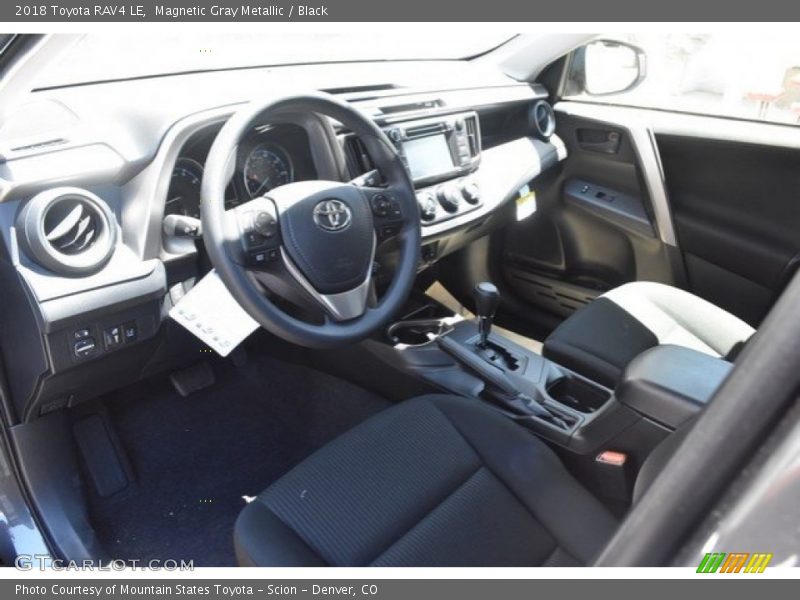 Magnetic Gray Metallic / Black 2018 Toyota RAV4 LE