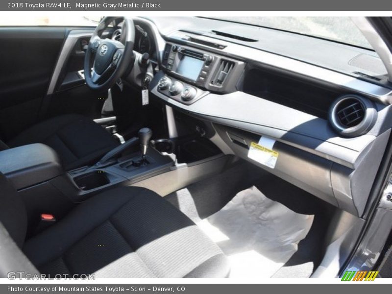 Magnetic Gray Metallic / Black 2018 Toyota RAV4 LE