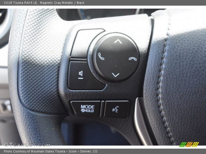 Magnetic Gray Metallic / Black 2018 Toyota RAV4 LE