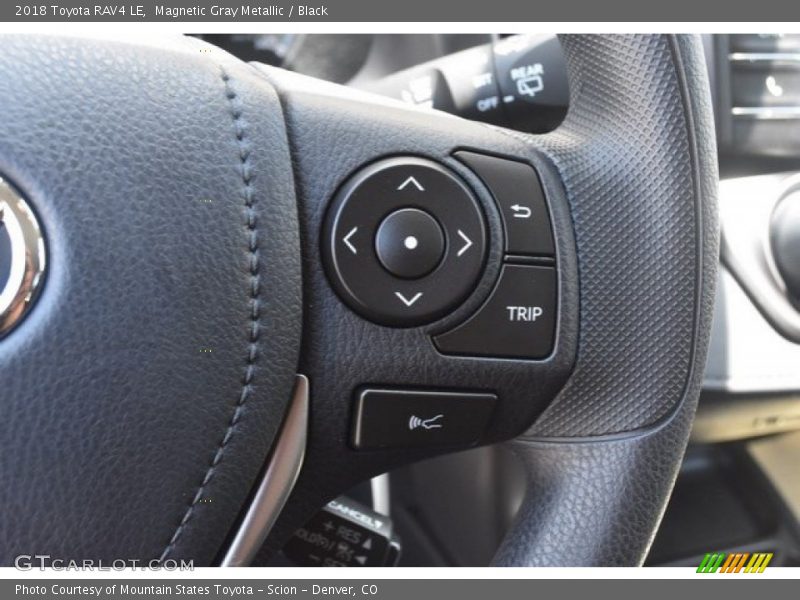 Magnetic Gray Metallic / Black 2018 Toyota RAV4 LE
