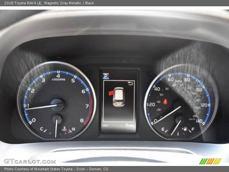 Magnetic Gray Metallic / Black 2018 Toyota RAV4 LE