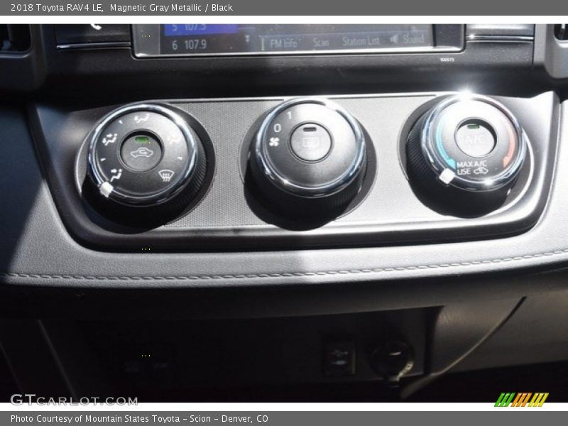 Magnetic Gray Metallic / Black 2018 Toyota RAV4 LE