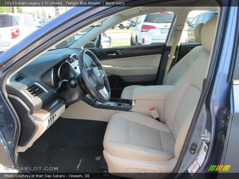 Twilight Blue Metallic / Warm Ivory 2016 Subaru Legacy 2.5i Limited