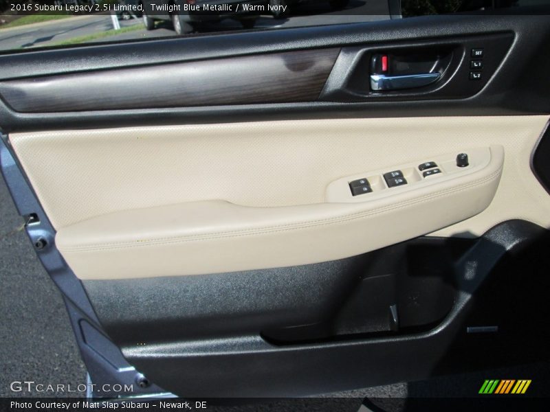 Twilight Blue Metallic / Warm Ivory 2016 Subaru Legacy 2.5i Limited