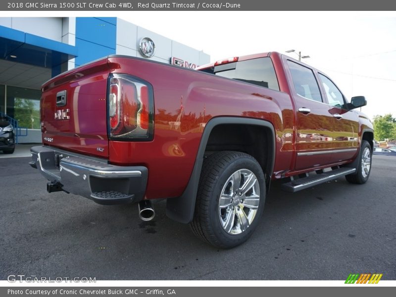 Red Quartz Tintcoat / Cocoa/­Dune 2018 GMC Sierra 1500 SLT Crew Cab 4WD