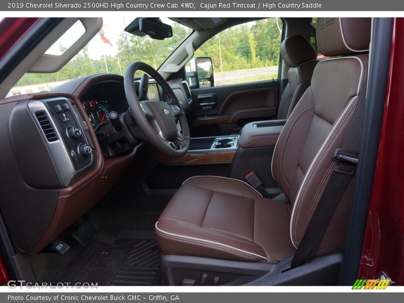  2019 Silverado 2500HD High Country Crew Cab 4WD High Country Saddle Interior