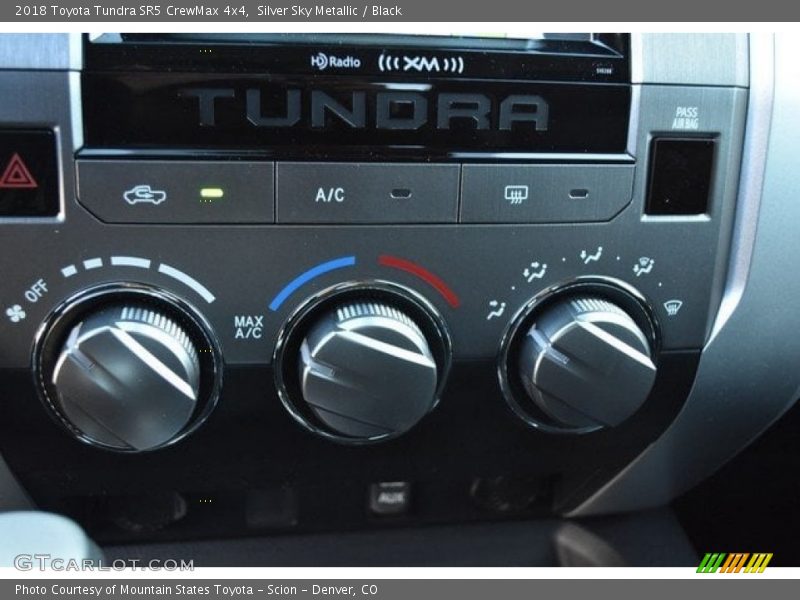 Silver Sky Metallic / Black 2018 Toyota Tundra SR5 CrewMax 4x4
