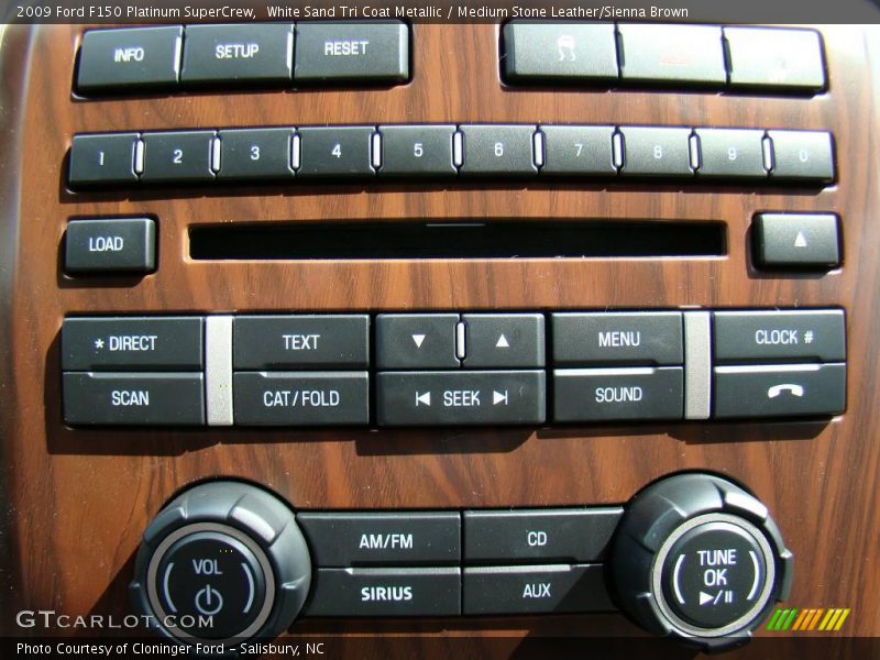 White Sand Tri Coat Metallic / Medium Stone Leather/Sienna Brown 2009 Ford F150 Platinum SuperCrew