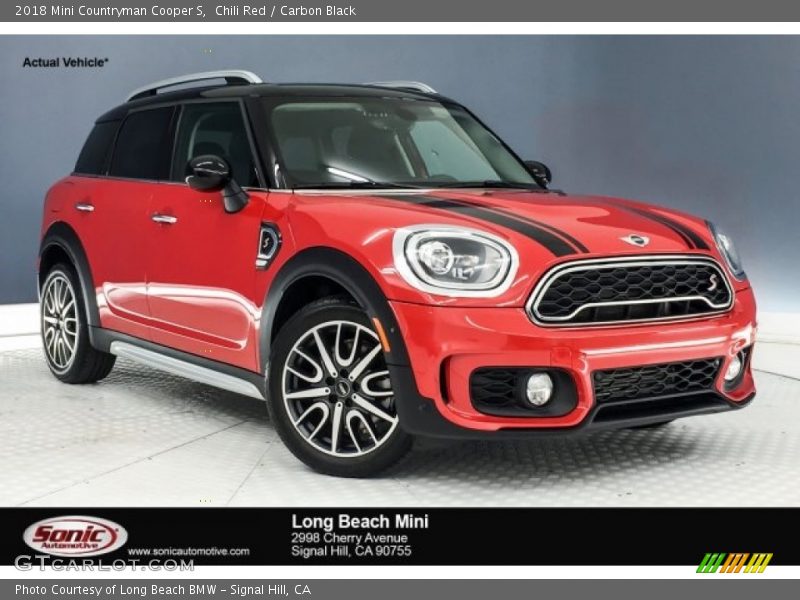 Chili Red / Carbon Black 2018 Mini Countryman Cooper S