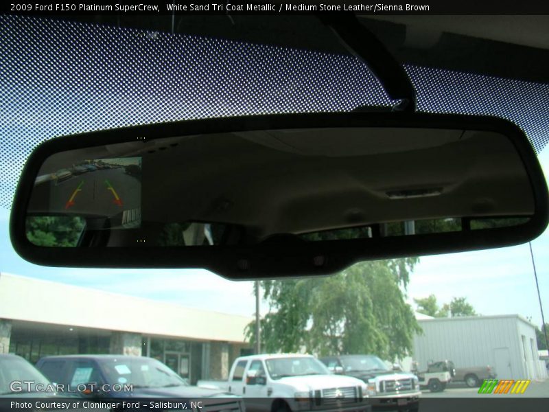 White Sand Tri Coat Metallic / Medium Stone Leather/Sienna Brown 2009 Ford F150 Platinum SuperCrew