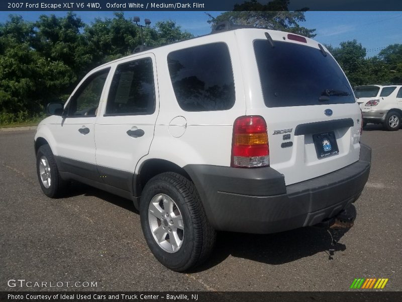 Oxford White / Medium/Dark Flint 2007 Ford Escape XLT V6 4WD