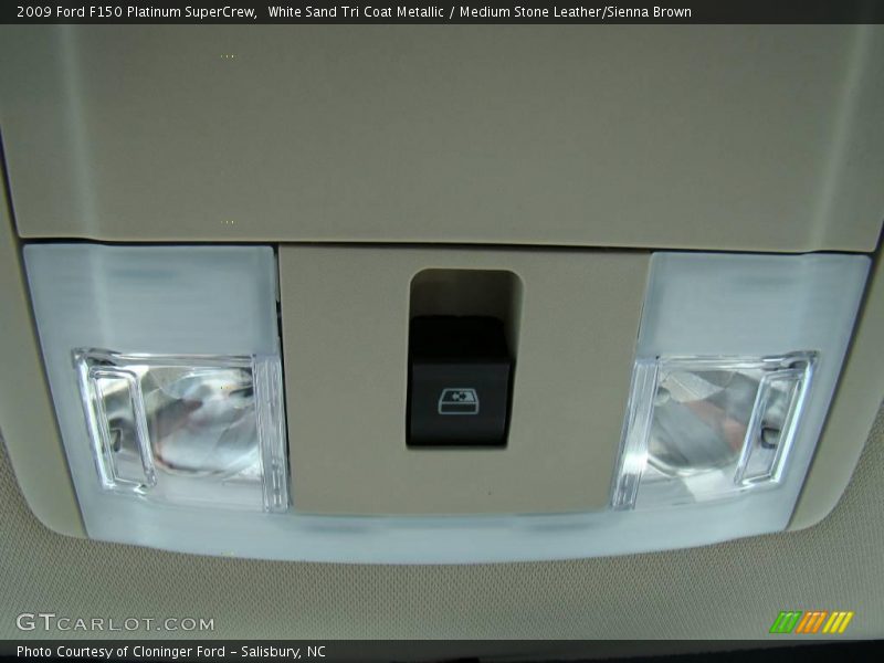 White Sand Tri Coat Metallic / Medium Stone Leather/Sienna Brown 2009 Ford F150 Platinum SuperCrew
