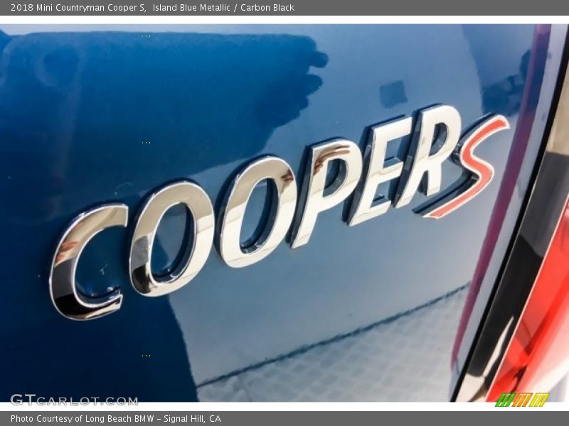 Island Blue Metallic / Carbon Black 2018 Mini Countryman Cooper S