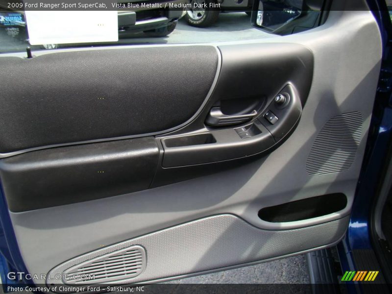Vista Blue Metallic / Medium Dark Flint 2009 Ford Ranger Sport SuperCab