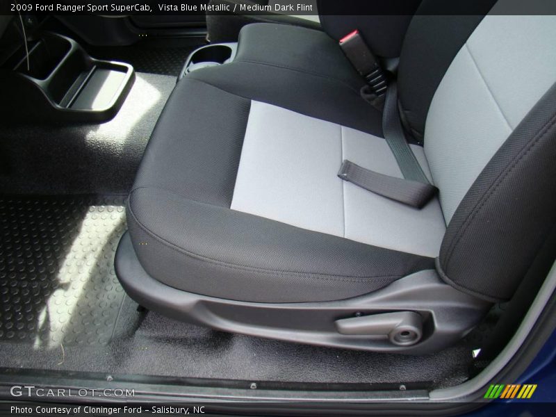 Vista Blue Metallic / Medium Dark Flint 2009 Ford Ranger Sport SuperCab