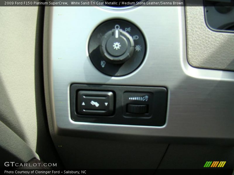 White Sand Tri Coat Metallic / Medium Stone Leather/Sienna Brown 2009 Ford F150 Platinum SuperCrew