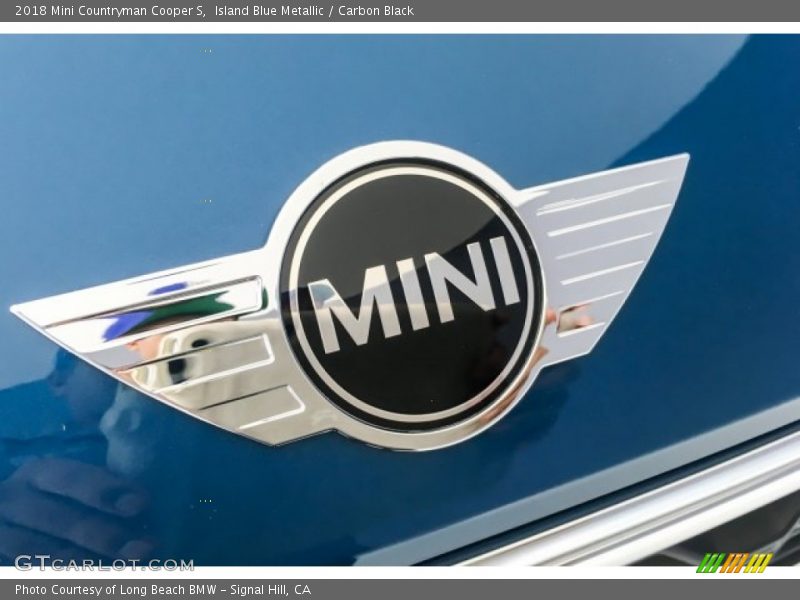 Island Blue Metallic / Carbon Black 2018 Mini Countryman Cooper S