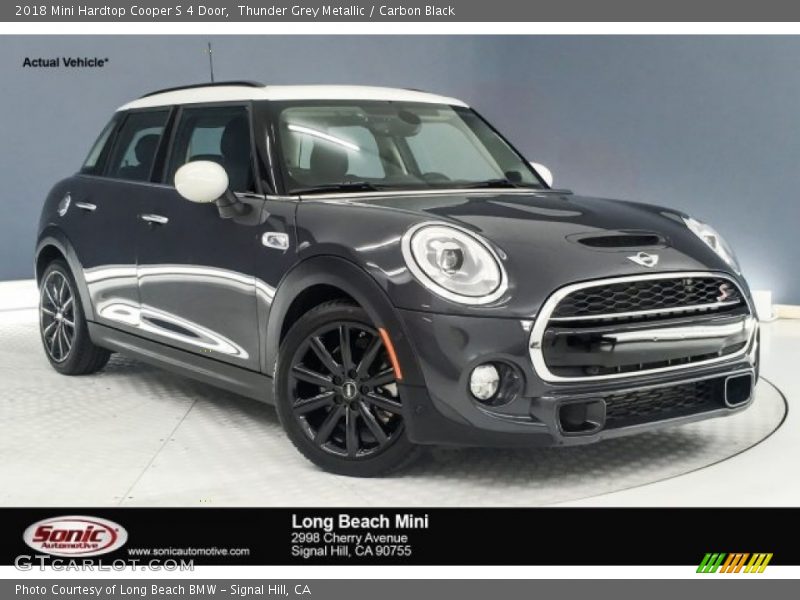 Thunder Grey Metallic / Carbon Black 2018 Mini Hardtop Cooper S 4 Door