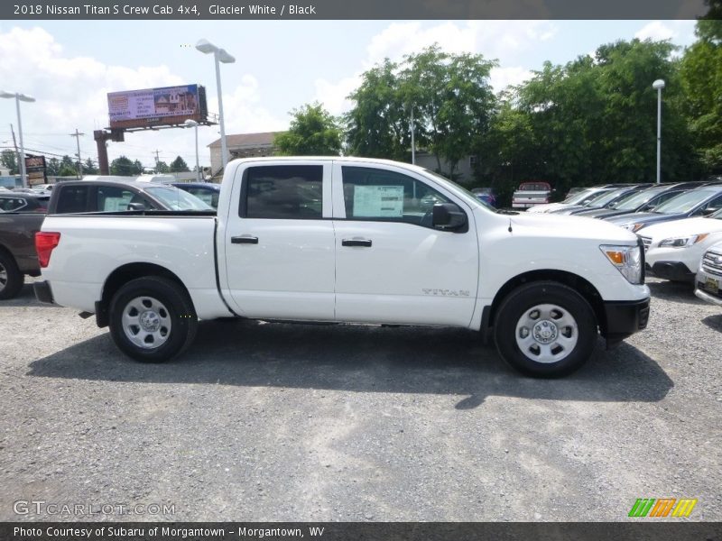 Glacier White / Black 2018 Nissan Titan S Crew Cab 4x4