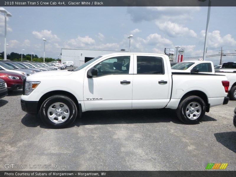 Glacier White / Black 2018 Nissan Titan S Crew Cab 4x4