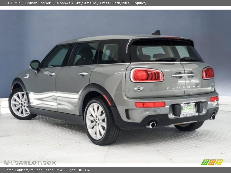 Moonwalk Grey Metallic / Cross Punch/Pure Burgundy 2018 Mini Clubman Cooper S