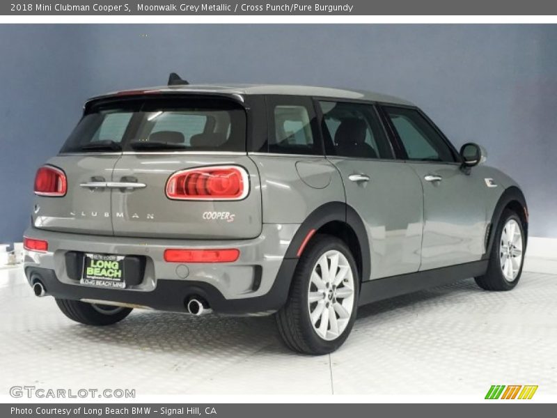 Moonwalk Grey Metallic / Cross Punch/Pure Burgundy 2018 Mini Clubman Cooper S