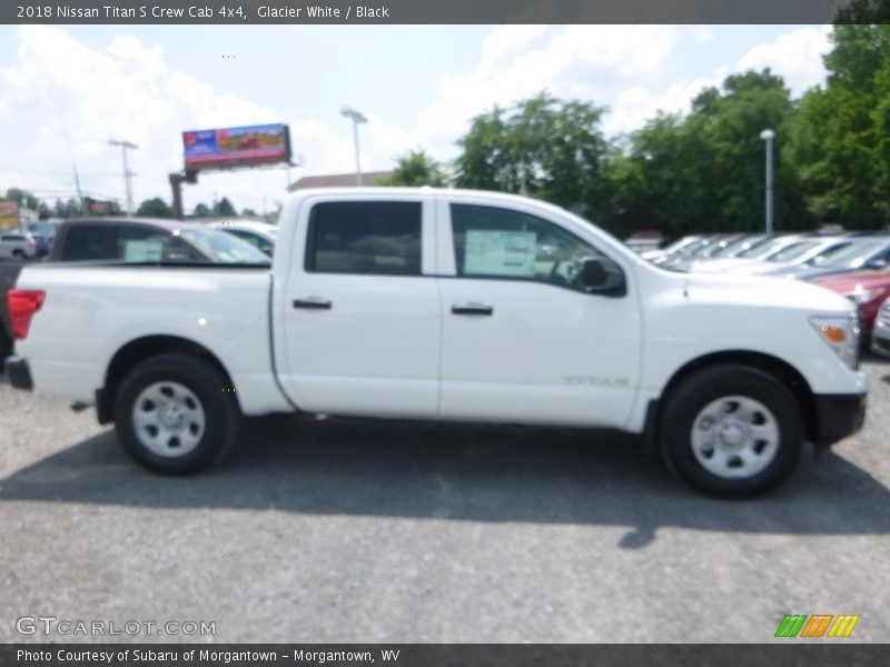Glacier White / Black 2018 Nissan Titan S Crew Cab 4x4