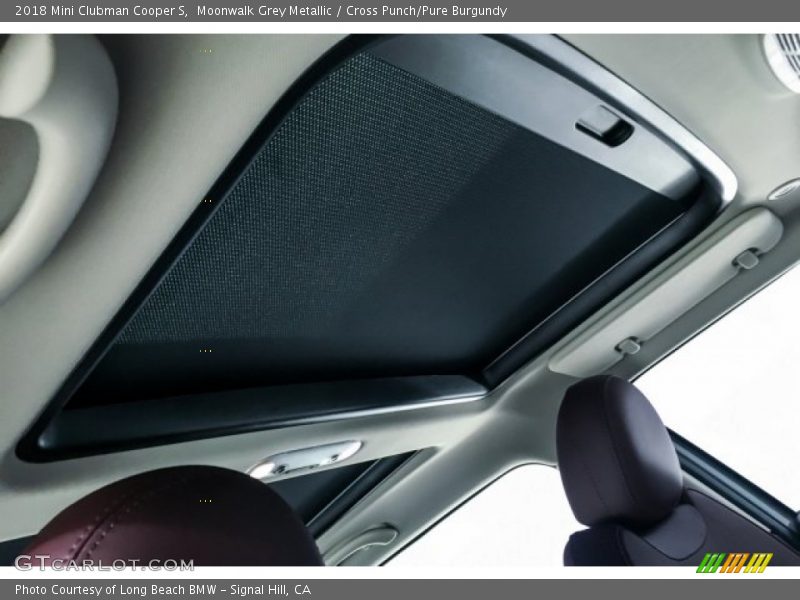 Moonwalk Grey Metallic / Cross Punch/Pure Burgundy 2018 Mini Clubman Cooper S