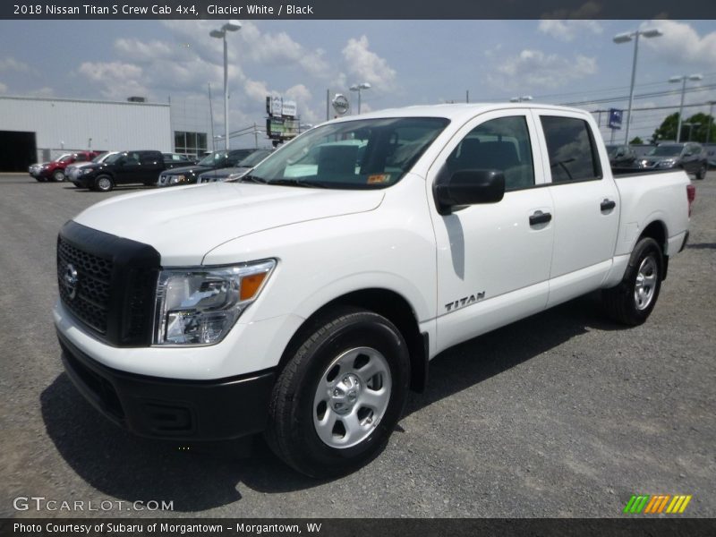 Glacier White / Black 2018 Nissan Titan S Crew Cab 4x4