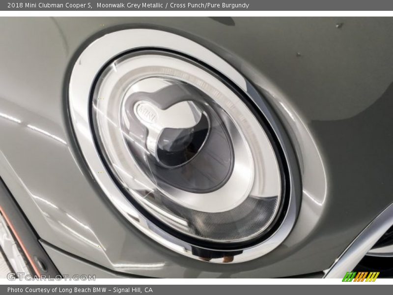 Moonwalk Grey Metallic / Cross Punch/Pure Burgundy 2018 Mini Clubman Cooper S
